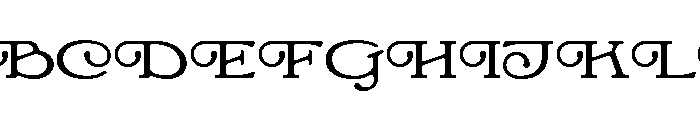 Mild Breeze Light Font UPPERCASE