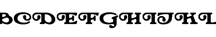 Mild Breeze Medium Font UPPERCASE