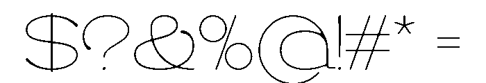 Mild Breeze Thin Font OTHER CHARS