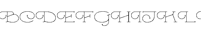 Mild Breeze Thin Font UPPERCASE