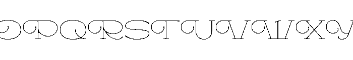 Mild Breeze Thin Font UPPERCASE