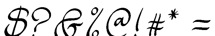 Mildest Regular Font OTHER CHARS