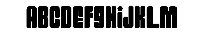 Milebyte Font UPPERCASE