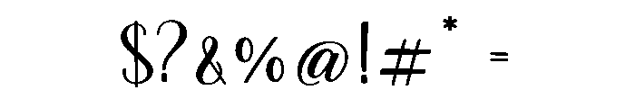 Milegarden Font OTHER CHARS