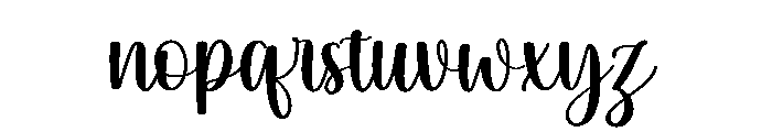 Milegarden Font LOWERCASE