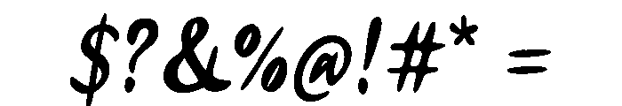 Mileka Regular Font OTHER CHARS
