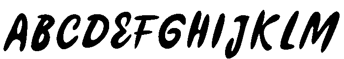 Mileka Regular Font UPPERCASE
