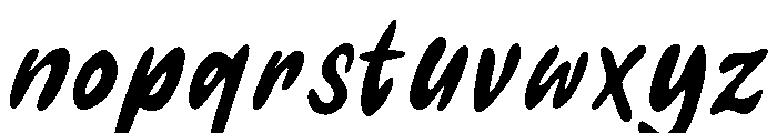 Mileka Regular Font LOWERCASE
