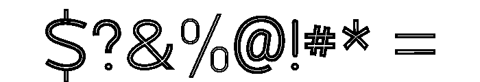 Mileways-Regular Font OTHER CHARS