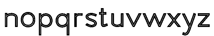 Mileways-Regular Font LOWERCASE