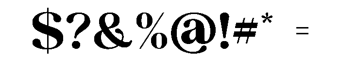 Milgn Font OTHER CHARS