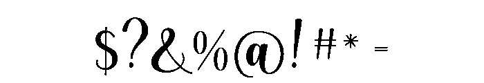 Milie-Regular Font OTHER CHARS