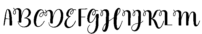 Milie-Regular Font UPPERCASE