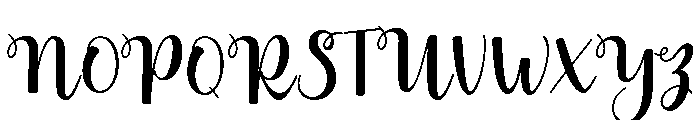 Milie-Regular Font UPPERCASE