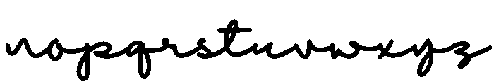 Milinea Font LOWERCASE
