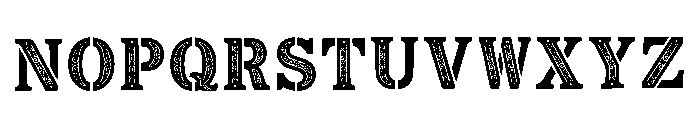 Military Regular Font LOWERCASE