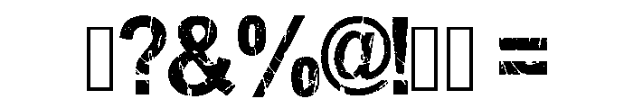 Military Residence Regular Font OTHER CHARS