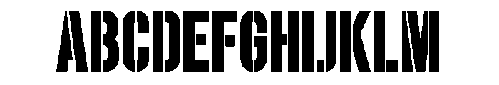 Military  Soldier Font UPPERCASE