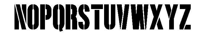 Military  Soldier Font LOWERCASE
