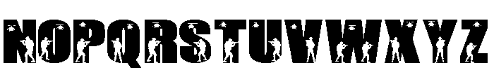 Military War Font LOWERCASE