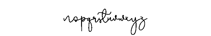 Militya Font LOWERCASE