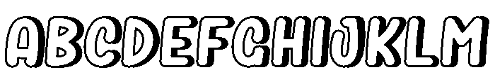 Milk Shake1 Font UPPERCASE