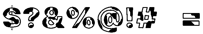Milk cow Font OTHER CHARS