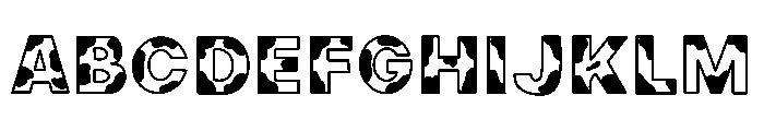 Milk cow Font UPPERCASE