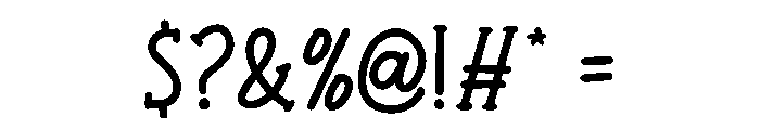 Milkie Choco Font OTHER CHARS