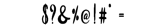 Milkshake Party Font OTHER CHARS
