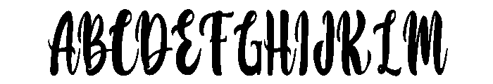 Milkshake Party Font UPPERCASE