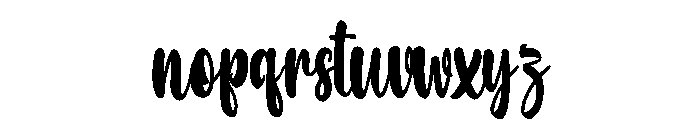 Milkshake Party Font LOWERCASE