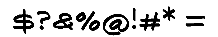 Milky Fruity Font OTHER CHARS