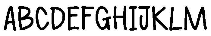 Milky Sky Font UPPERCASE