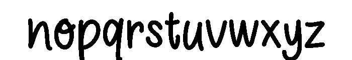 Milky Sky Font LOWERCASE