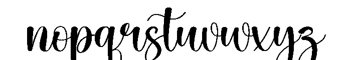 Milky Sweet Font LOWERCASE