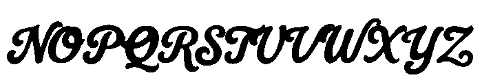 Million Laughter Regular Font UPPERCASE