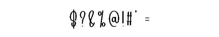 Milthink Font OTHER CHARS