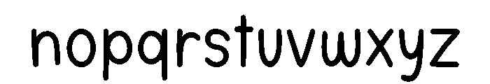 Minded Flower Font LOWERCASE