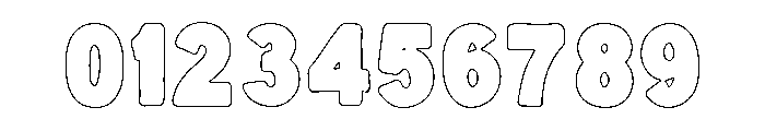 Minerva VP Outline Font OTHER CHARS