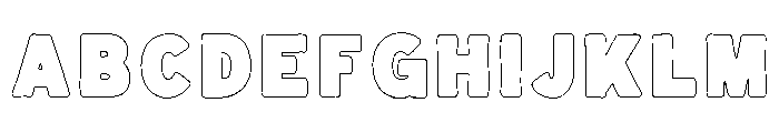 Minerva VP Outline Font UPPERCASE