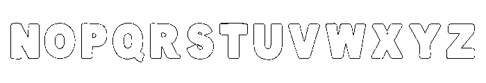 Minerva VP Outline Font UPPERCASE