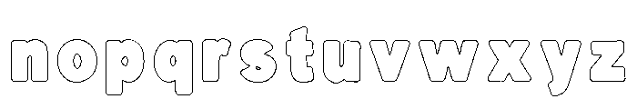 Minerva VP Outline Font LOWERCASE