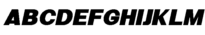 Minez Black Italic Font UPPERCASE