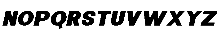 Minez Black Italic Font UPPERCASE