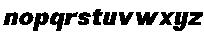 Minez Black Italic Font LOWERCASE