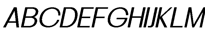 Minez Light Italic Font UPPERCASE
