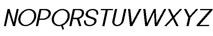 Minez Light Italic Font UPPERCASE