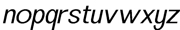 Minez Light Italic Font LOWERCASE
