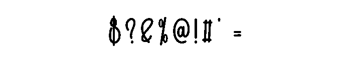 Mini Candy Font OTHER CHARS